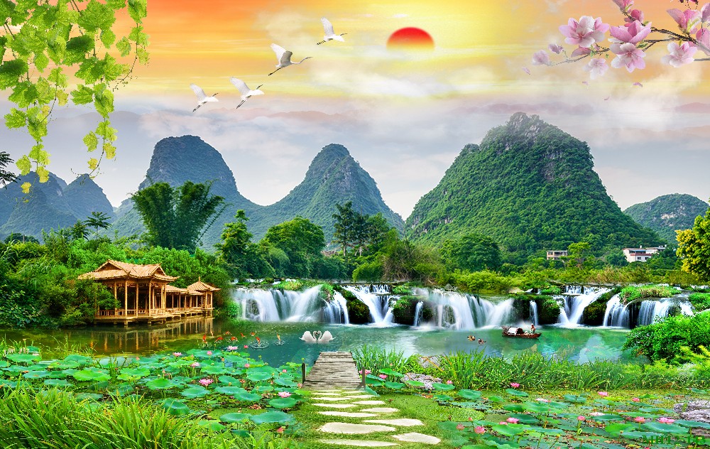 Phong cảnh sơn thủy hữu tình MHT2-143